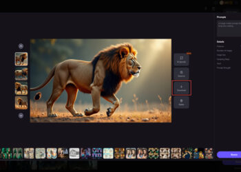 ai image creater prompt diamond body lion walking