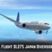 delta flight dl275 japan diversion lax